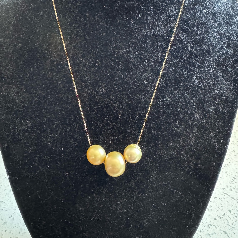 Not for Sale! K18 South sea pearl necklace